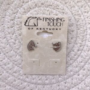 The Finishing Touch of Kentucky Horse Stud Earrings